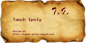 Tasch Ipoly névjegykártya